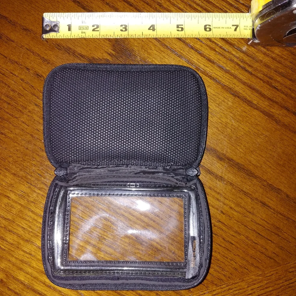 Harley-Davidson Black Zip Phone Wallet with Clear Window and Logo